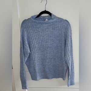 LOFT Soft Blue Cowl Neck Sweater​ - Extra small